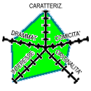 Diagramma (5k) CAR-5 DRA-4 COM-3 INT-5 ORI-3
