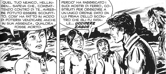 Il bambino saccente<br>disegni di Gallieno Ferri, Zagor n.602, pag.41<br><i>(c) 2015 Sergio Bonelli Editore</i>